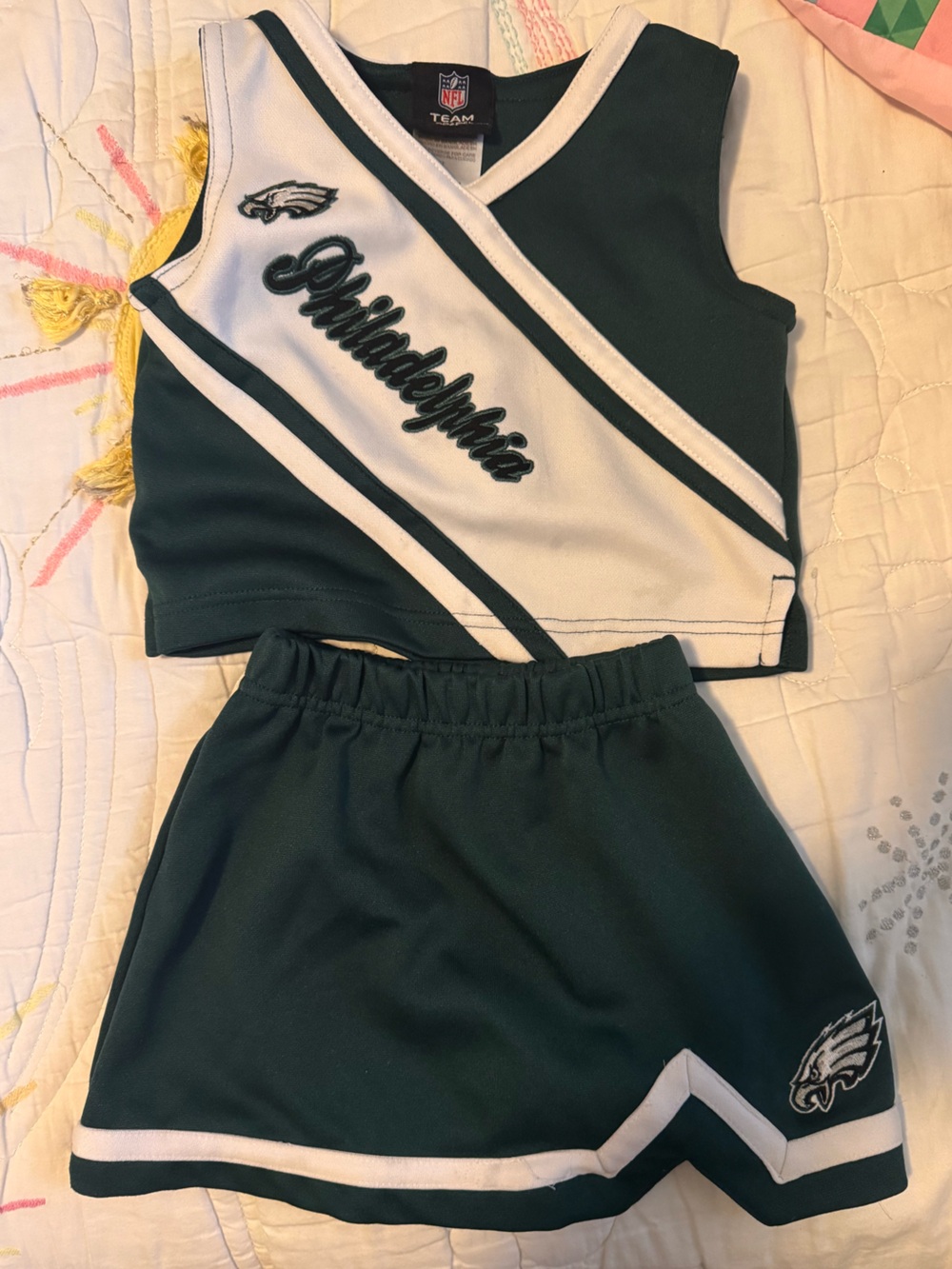 Philadelphia Eagles 2 Piece Cheer outfit 4T